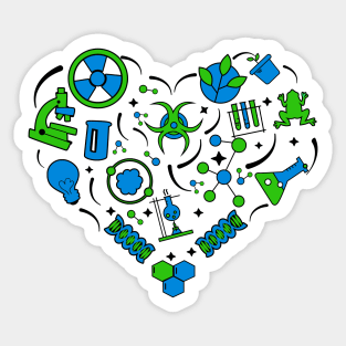 Love Biology Sticker